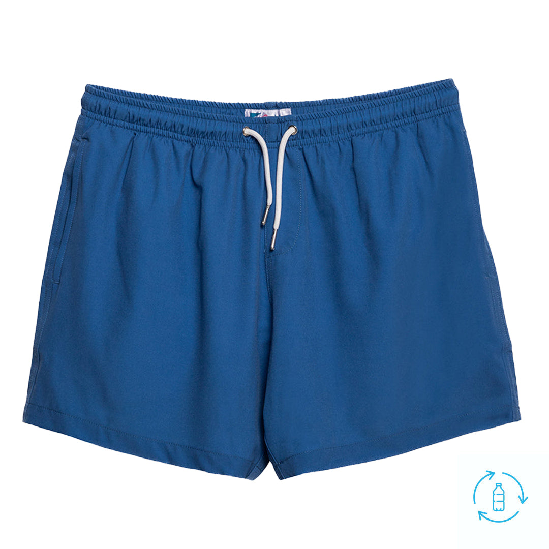 Mens Blue Swim Trunks Bermies