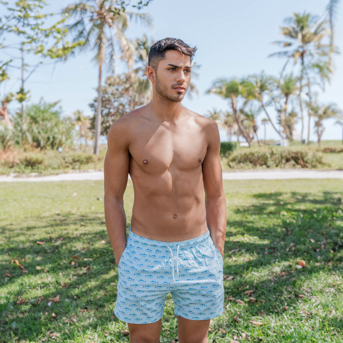 Mens Fish Swim Trunks With Liner Bermies mens-fish-swim-trunks-with-liner-bermies
