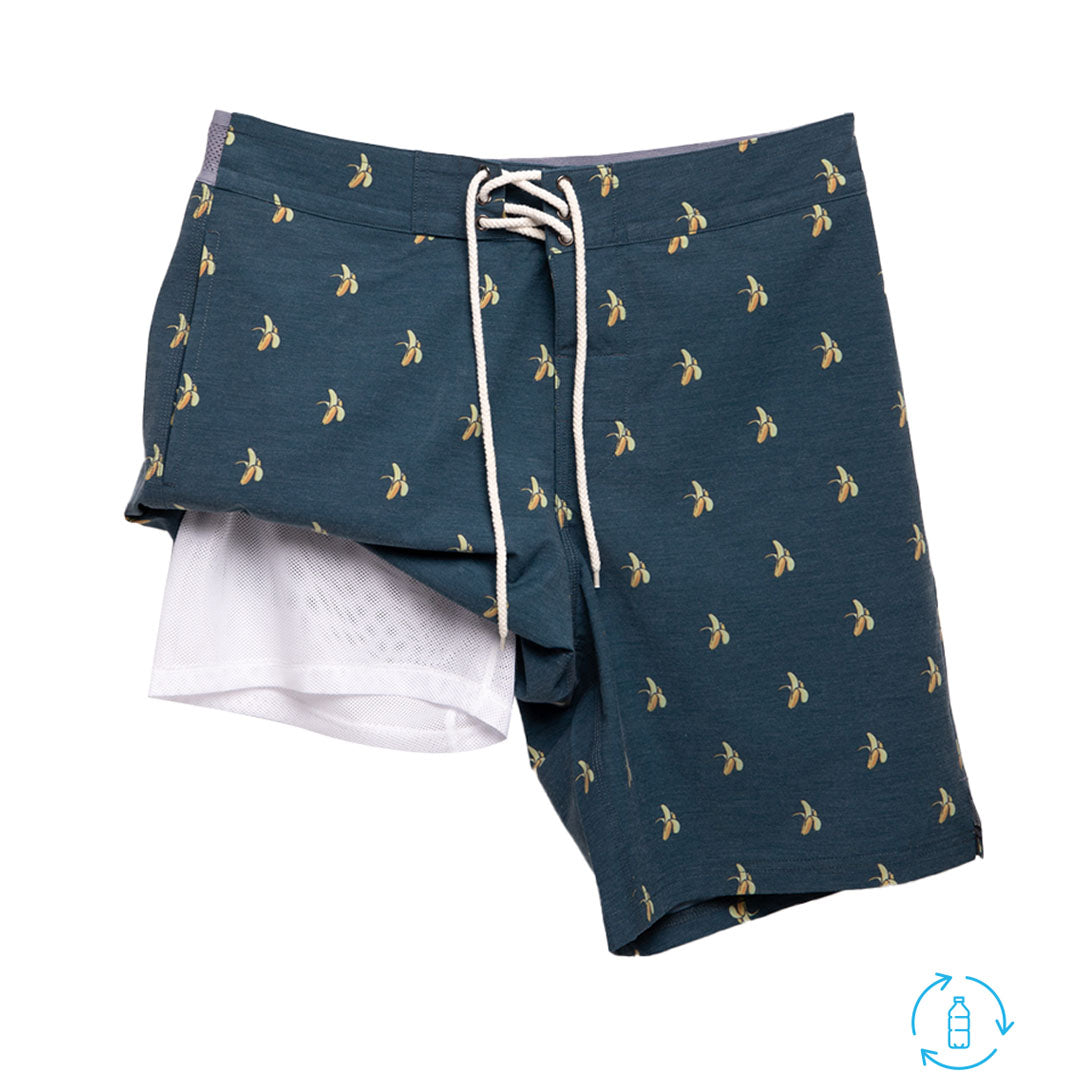 Banana Boardshorts with Compression Liner Bermies