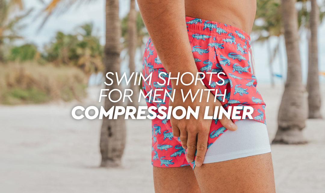Swim Shorts for Men with Compression Liner