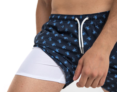 Come to discover Bermies's fashion styles in 5.5 compression liner swim trunks.