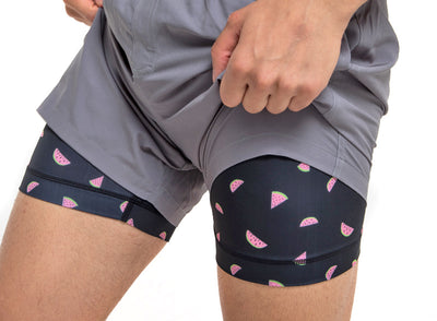 Why are compression liner swim trunks the best option to prevent chafing?