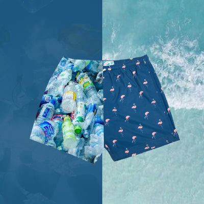 Why is important to use sustainable materials on swim trunks?