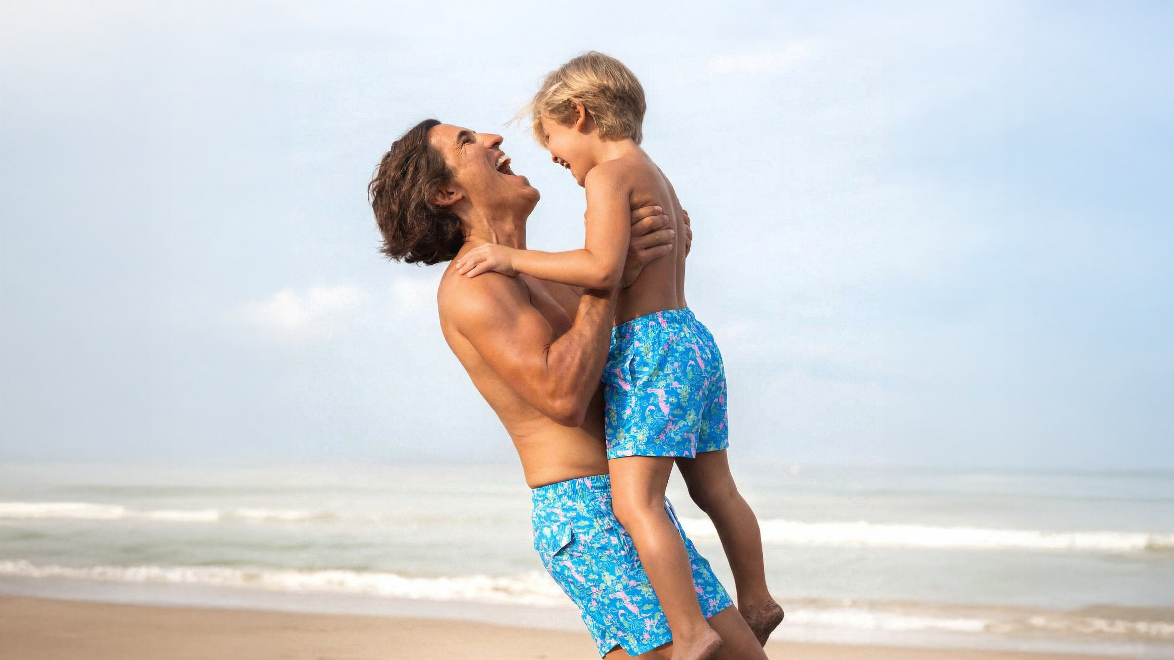 Bathing Suits Matching Father Baby Swim Trunks Beachwear Father