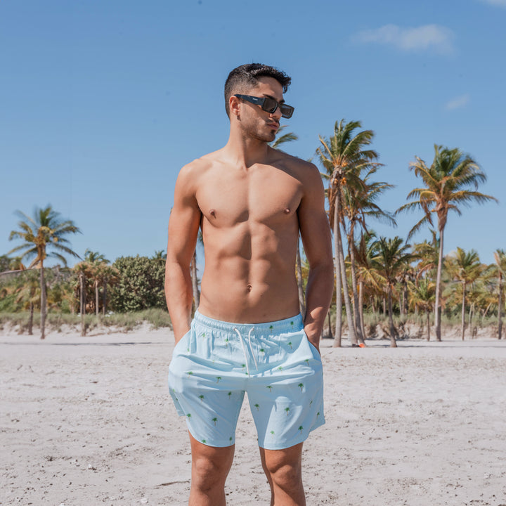 Green Palm Stripes