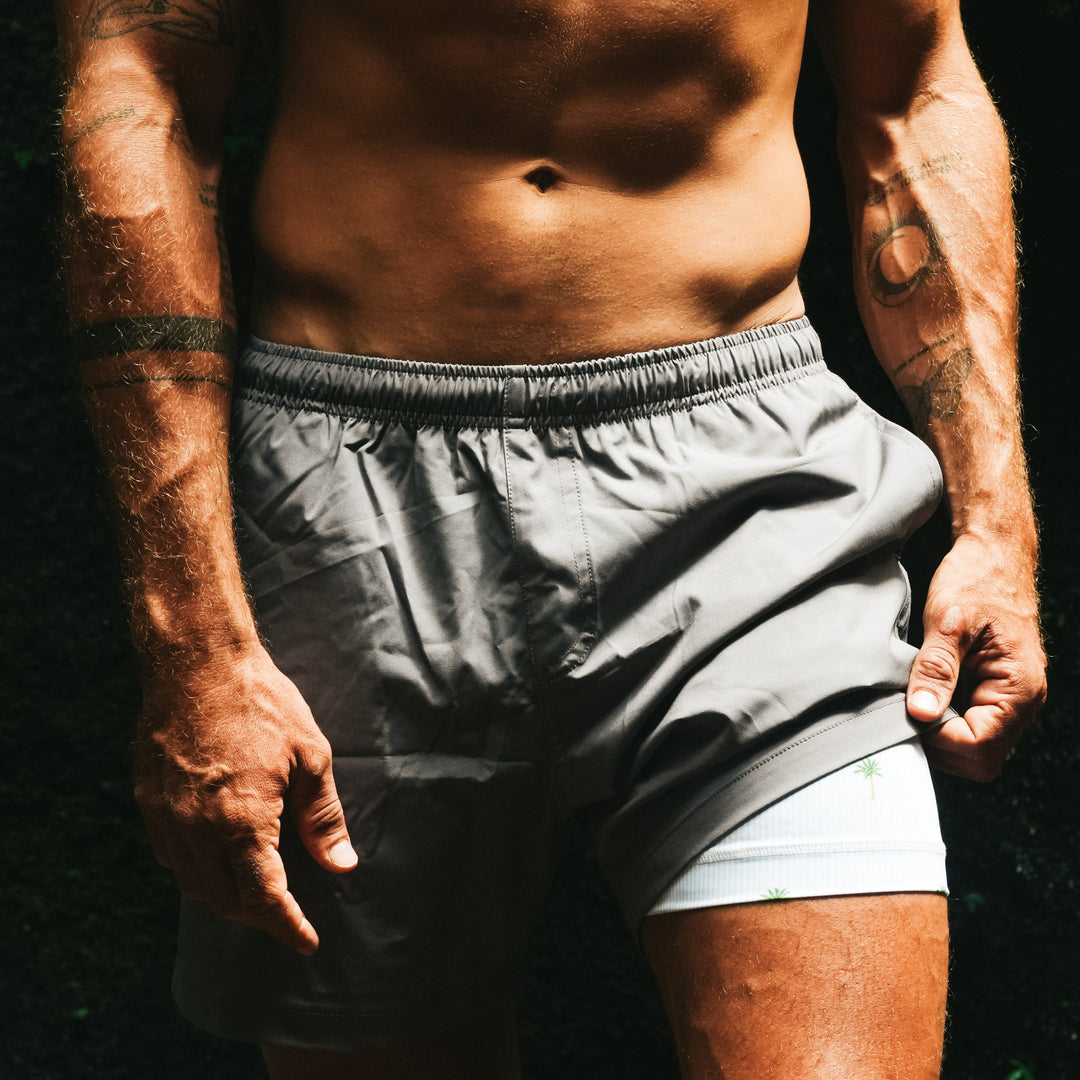 Grey (Palm Stripes)