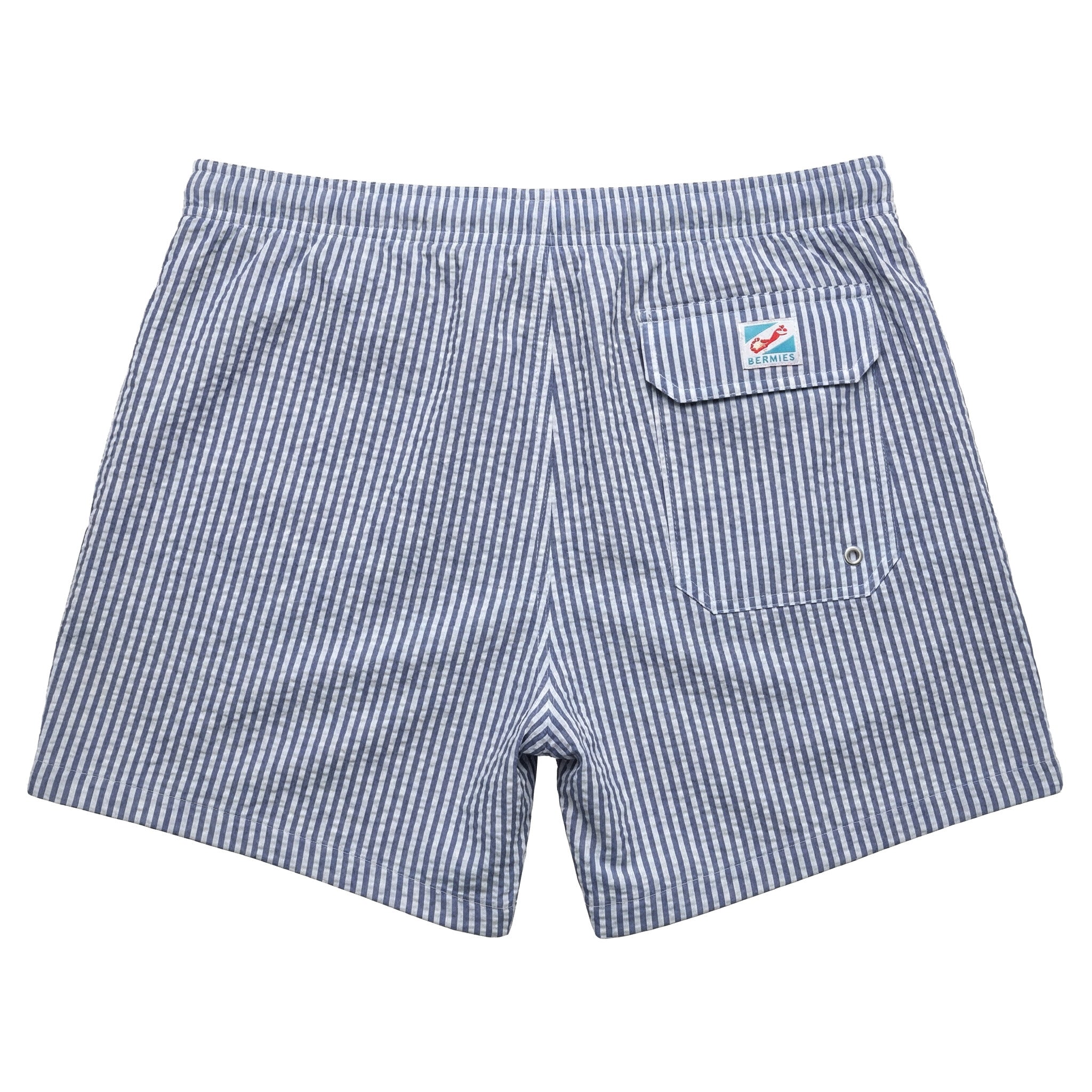 Seersucker Swimming Trunks​ with Liner – Bermies