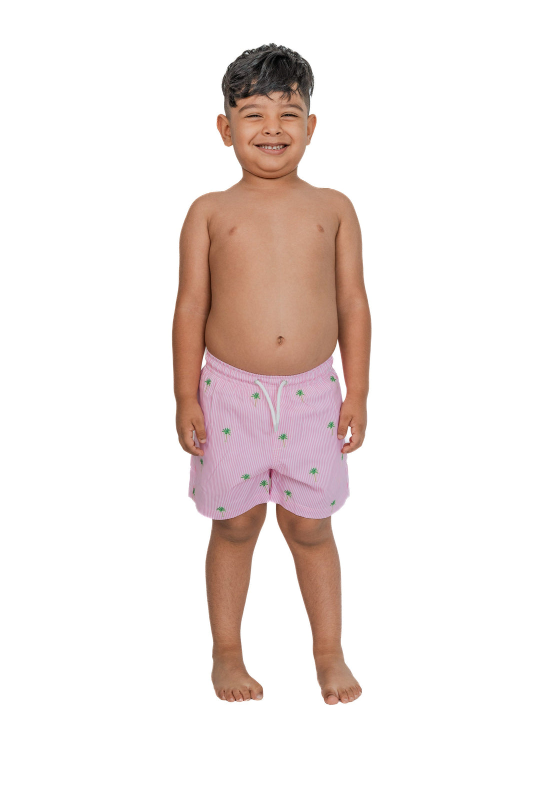 Pink Palm Stripes