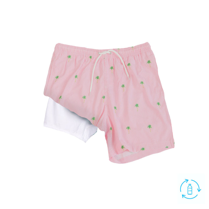 Pink Palm Stripes