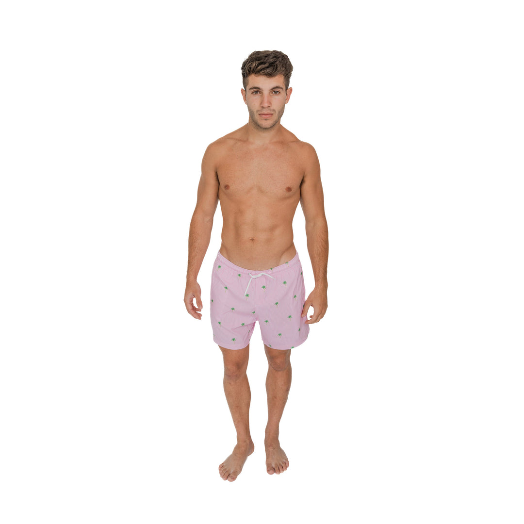 Pink Palm Stripes