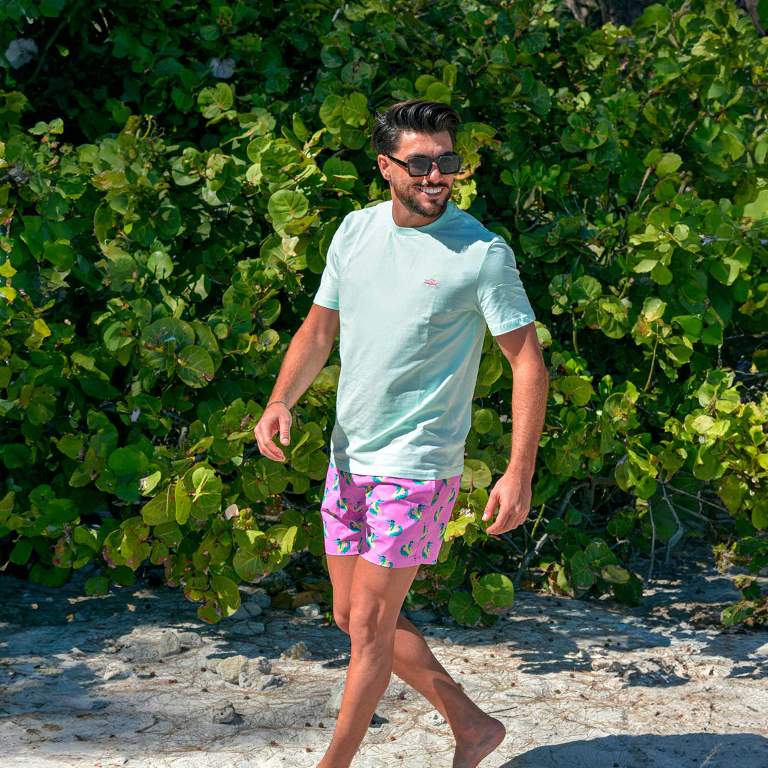 Pink Swim Trunks Surfing Crocs – Bermies