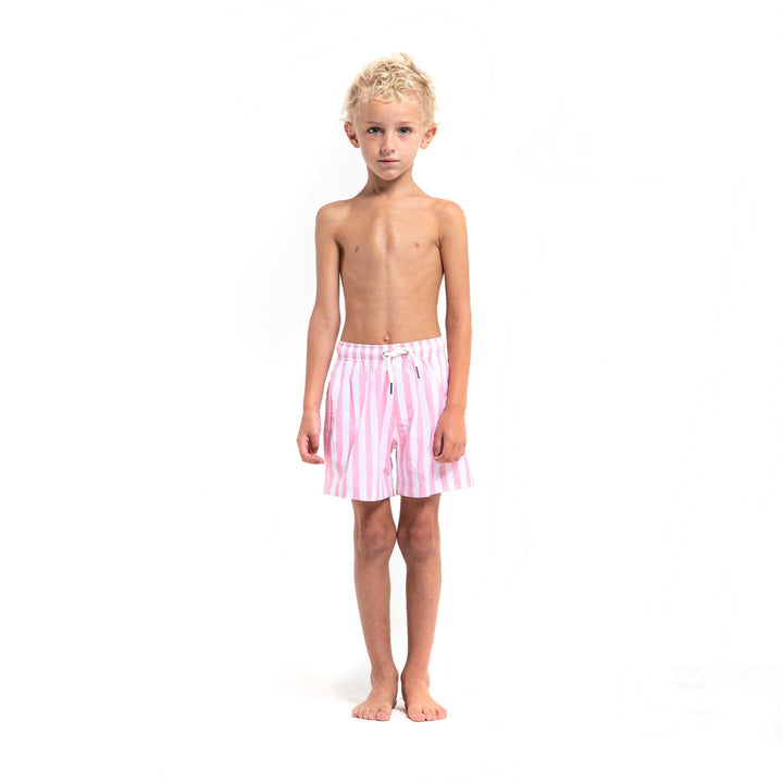 Copy of Pink Stripes - Kids Swim Trunks