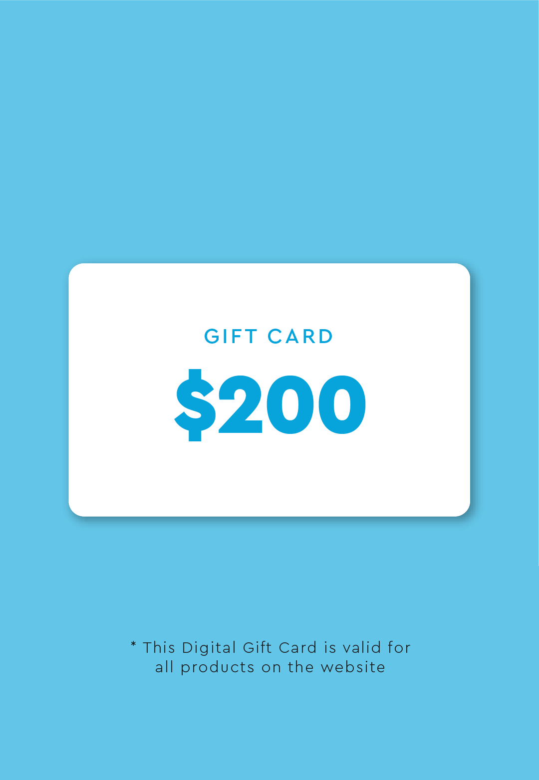 DIGITAL GIFT CARD $200