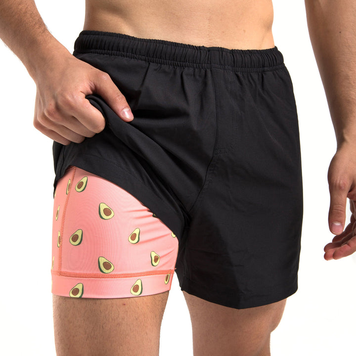 Performance Gym Short + Compression Liner - Black