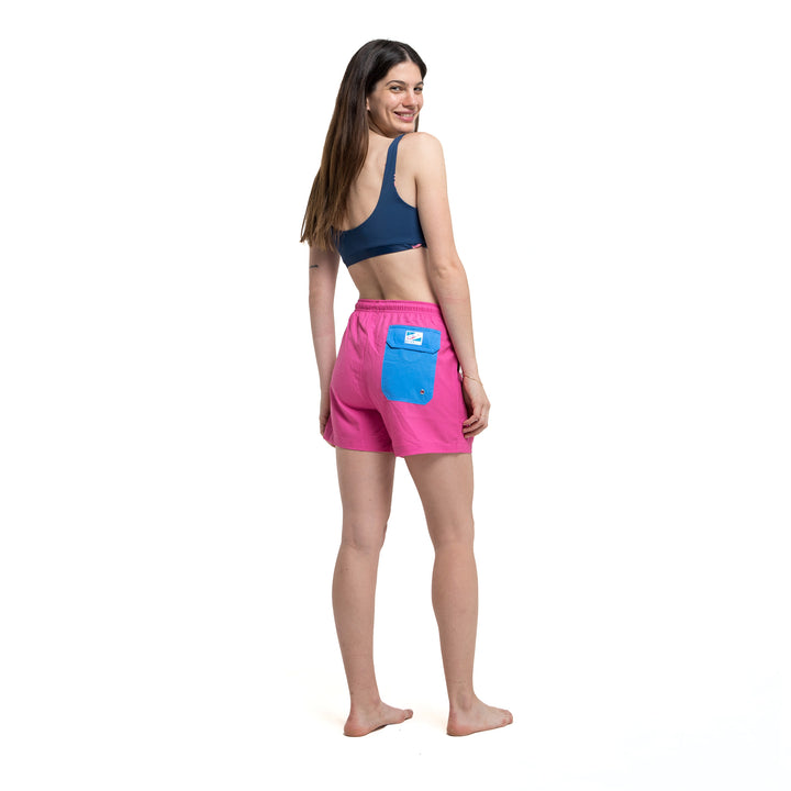 Magenta - Blue Pocket Women