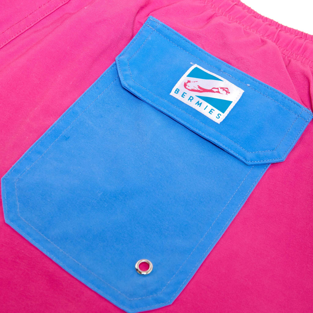 Magenta - Blue Pocket Women