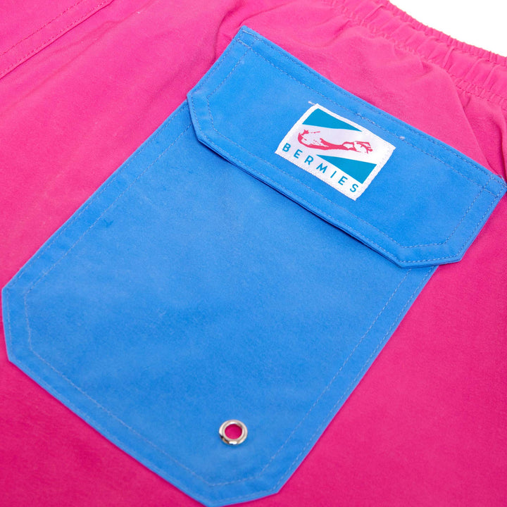 Magenta - Blue Pocket Women