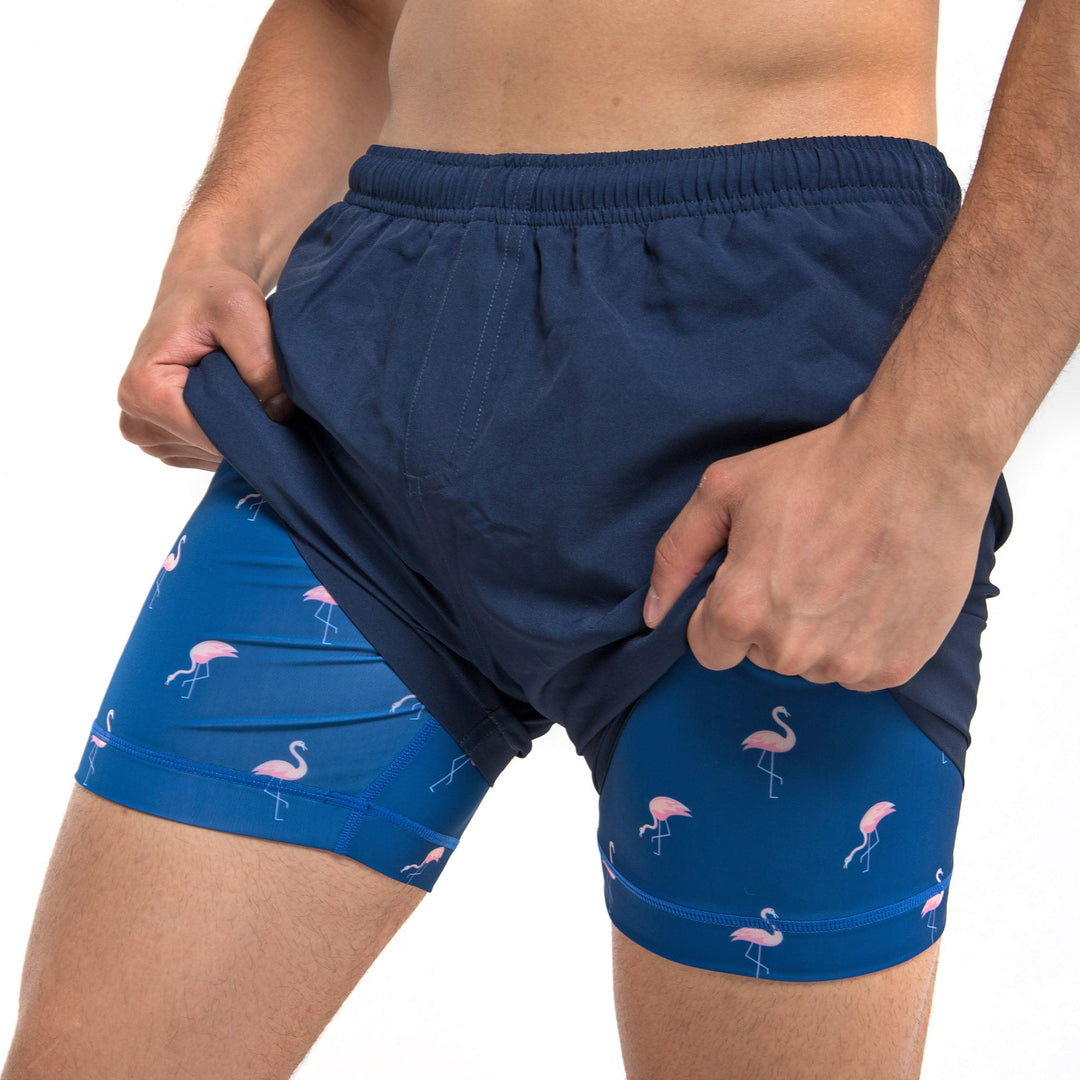 Performance Gym Short + Compression Liner - Navy