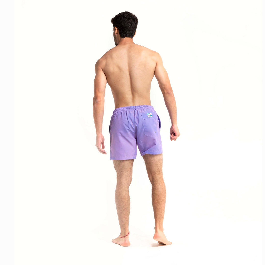 Pink to Purple - 5" Swim Trunks + Color Changing