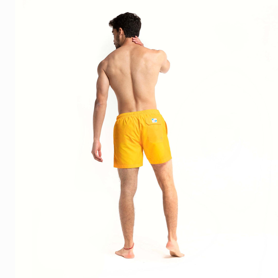 Yellow to Orange - 5" Swim Trunks + Color Changing