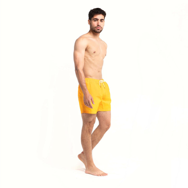 Yellow to Orange - 5" Swim Trunks + Color Changing